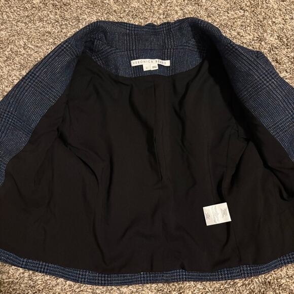 Veronica Beard Fabiola Glen Plaid Peak Lapel Crop Blazer size 0 - Picture 10 of 12